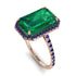 Emerald Cut Emerald Pave Engagement Ring - Nancy No. 65 image 1