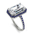 Emerald Cut Diamond Pave Engagement Ring - Nancy No. 63 image 1