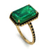 Emerald Cut Emerald Pave Engagement Ring - Nancy No. 34