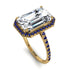 Emerald Cut Diamond Pave Engagement Ring - Nancy No. 61 image 1