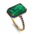 Emerald Cut Emerald Pave Engagement Ring - Nancy No. 64 image 1