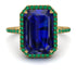 Emerald Cut Sapphire Pave Engagement Ring - Nancy No. 28 image 2