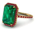 Emerald Cut Emerald Pave Engagement Ring - Nancy No. 49