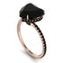 Heart Shape Black Diamond Ring - Noelle No. 38