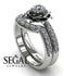 1ct A lady's Rose Bridal Set Diamond Ring - Elena no. 3