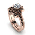 Round Diamond Flower Bridal Set - Michelle No. 32 image 1