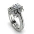 Round Diamond Flower Bridal Set - Michelle No. 3 image 1