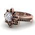 Round Diamond Flower Bridal Set - Michelle No. 32 image 3