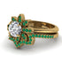 Round Diamond Flower Bridal Set - Michelle No. 16 image 3