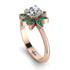 Round Diamond Flower Ring - Michelle No. 17