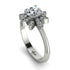 Round Diamond Flower Ring - Michelle No. 3