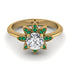 Round Diamond Flower Ring - Michelle No. 16