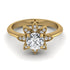 Round Diamond Flower Ring - Michelle No. 1