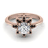 Round Diamond Flower Ring - Michelle No. 32