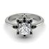 Round Diamond Flower Ring - Michelle No. 33