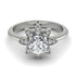 Round Diamond Flower Ring - Michelle No. 3
