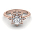 Round Diamond Flower Ring - Michelle No. 2