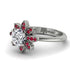 Round Diamond Flower Ring - Michelle No. 48