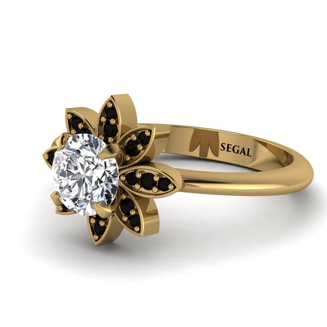 Round Diamond Flower Ring - Michelle No. 31