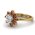 Round Diamond Flower Ring - Michelle No. 46