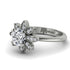 Round Diamond Flower Ring - Michelle No. 3