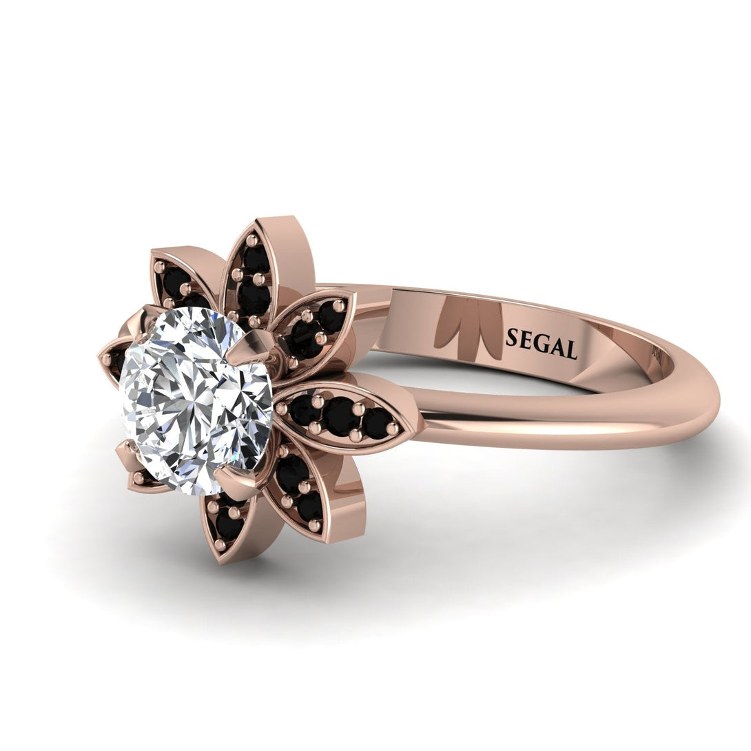 Round Diamond Flower Ring - Michelle No. 32
