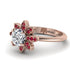 Round Diamond Flower Ring - Michelle No. 47