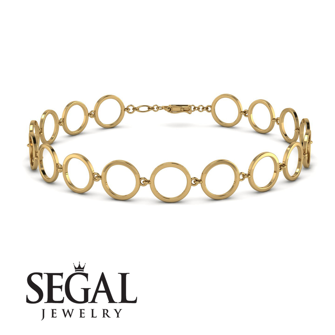 Round Gold Bracelet - Louisa No. 1