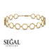 Round Gold Bracelet - Louisa No. 1