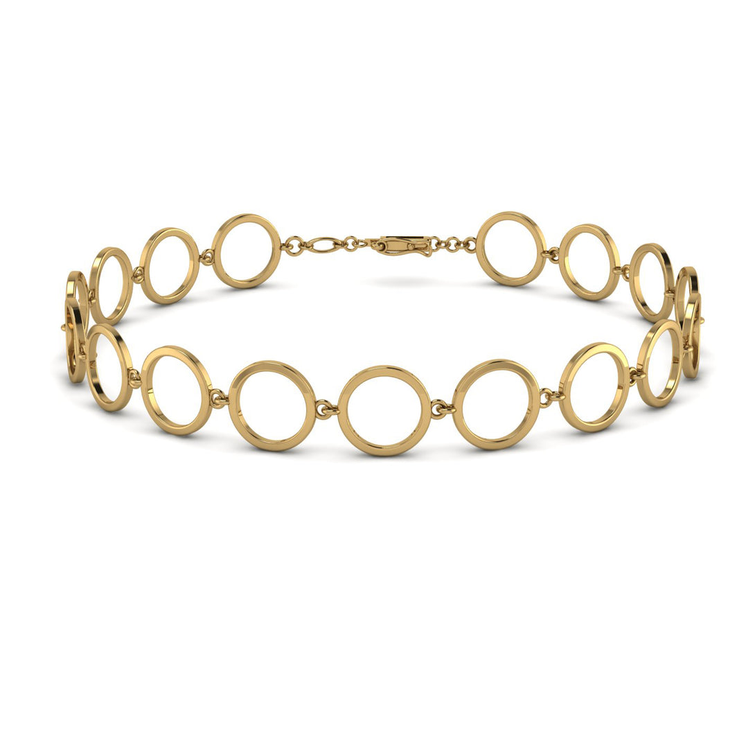 Round Gold Bracelet - Louisa No. 1