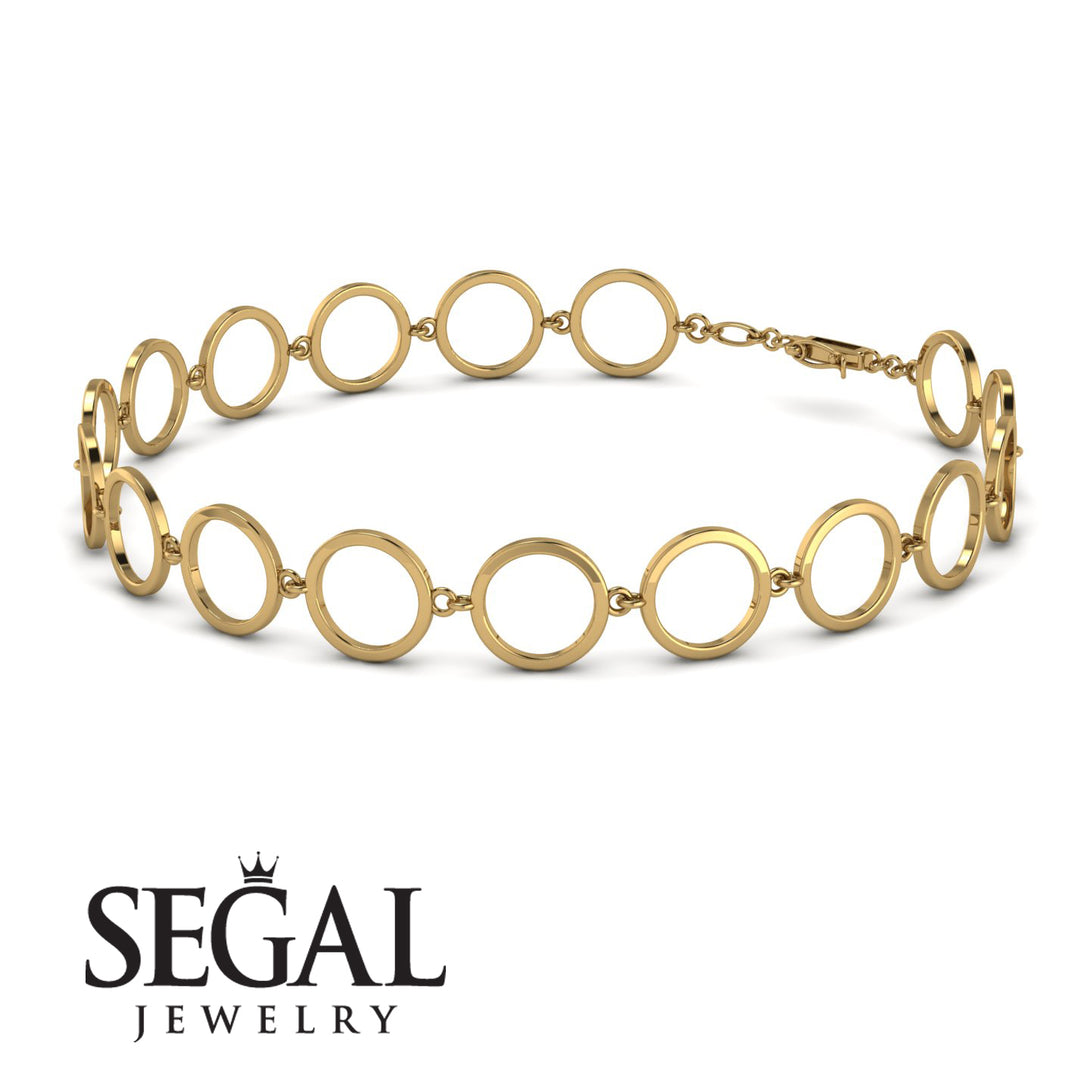 Round Gold Bracelet - Louisa No. 1