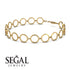 Round Gold Bracelet - Louisa No. 1