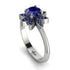 Round Sapphire Flower Ring - Michelle No. 75