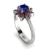 Round Sapphire Flower Ring - Michelle No. 60