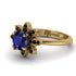 Round Sapphire Flower Ring - Michelle No. 43