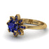 Round Sapphire Flower Ring - Michelle No. 73