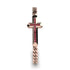 Ruby Cross Men Chain Bracelet - Nicholas No. 11