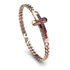 Ruby Cross Men Chain Bracelet - Nicholas No. 11