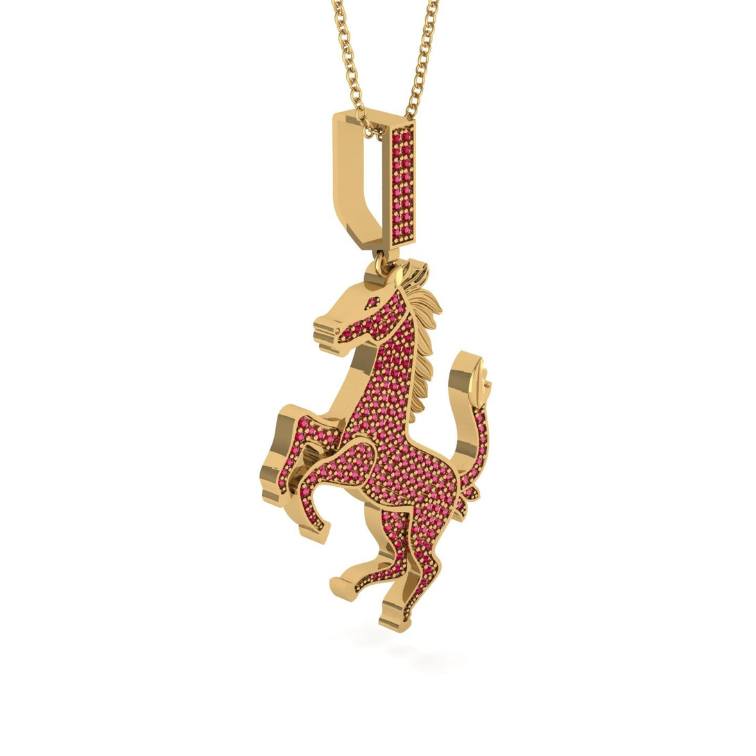 Ruby Horse Necklace - Douglas No. 10