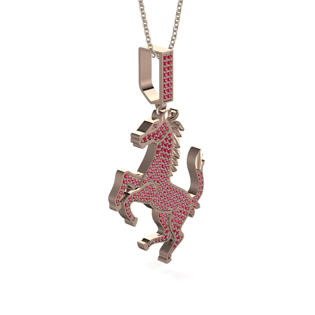 Ruby Horse Necklace - Douglas No. 11