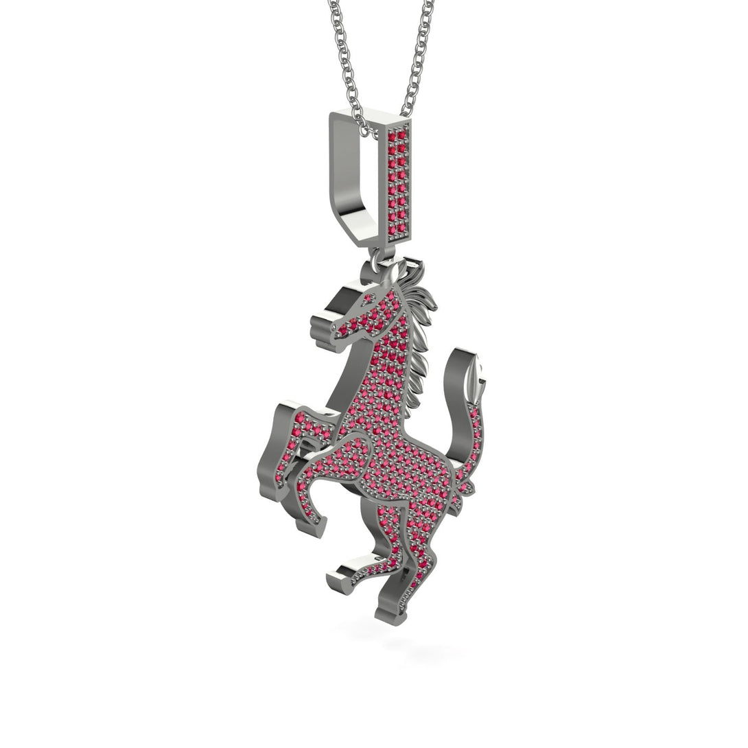 Ruby Horse Necklace - Douglas No. 12