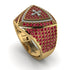 Ruby Men Signet Ring - Roger No. 34