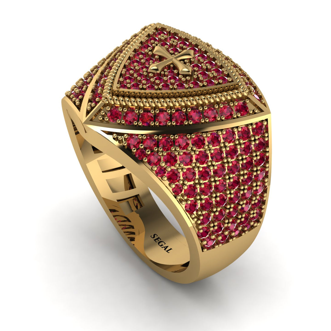 Ruby Men Signet Ring - Roger No. 28