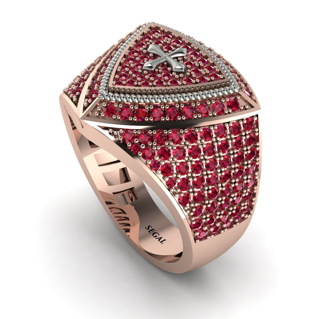 Ruby Men Signet Ring - Roger No. 35