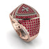 Ruby Men Signet Ring - Roger No. 35