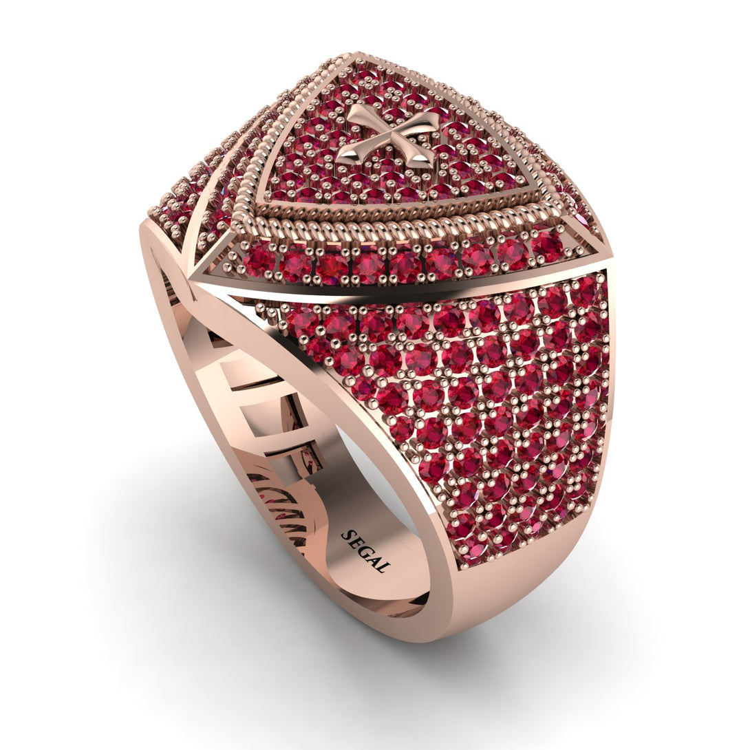 Ruby Men Signet Ring - Roger No. 32