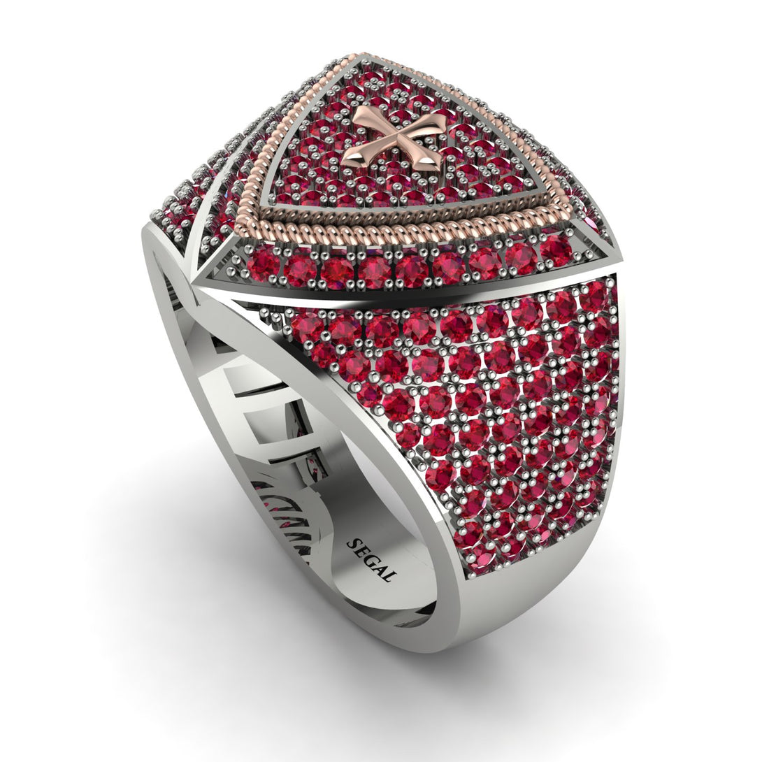Ruby Men Signet Ring - Roger No. 33