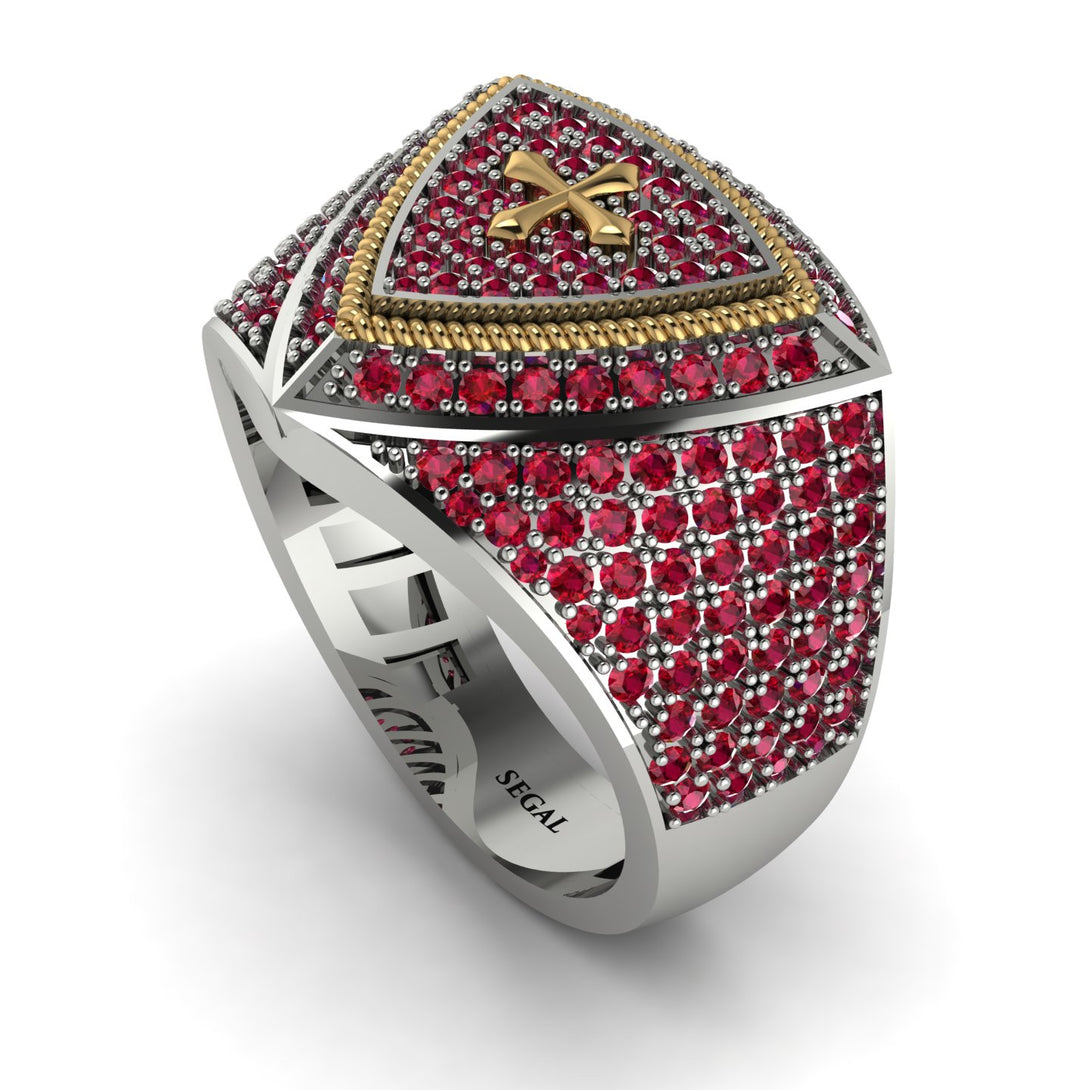 Ruby Men Signet Ring - Roger No. 30