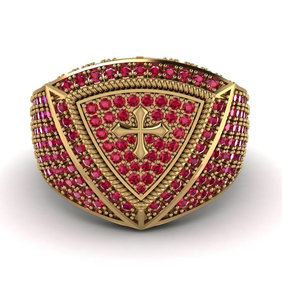 Ruby Men Signet Ring - Roger No. 28