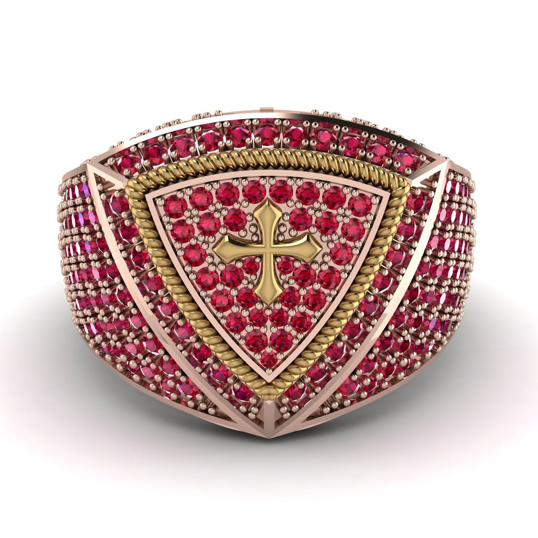 Ruby Men Signet Ring - Roger No. 29